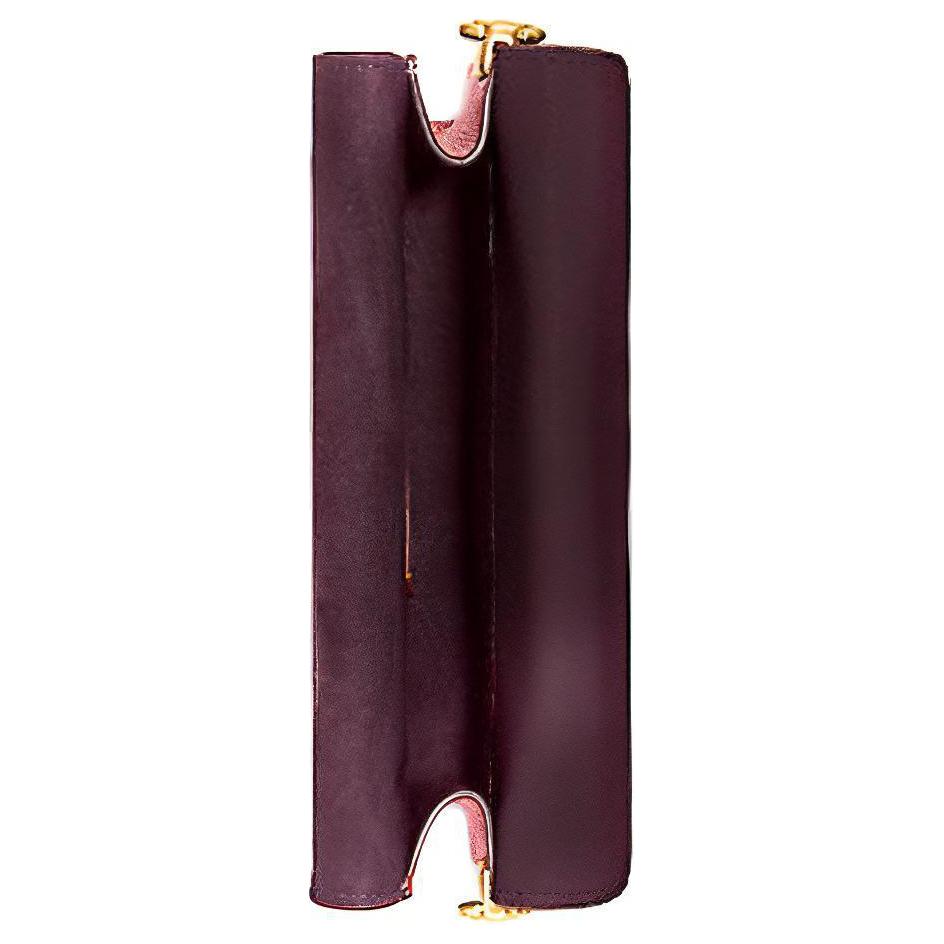 New COACH Tabby Leather One Shoulder Handbag, Crossbody Bag Mini Women's Macaroon Pink & Burgundy 76199-B4MZI