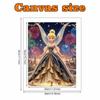 Disney Pearl Painting Set Tinker Bells Dazzling Appearance At The Castle Fireworks Night Sparkling Painting Crafts Home Wall Decoration Handmade Gift