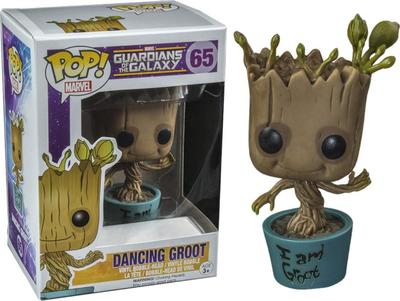 Funko POP! Marvel Guardians of the Galaxy - Dancing Groot (Blue Pot) Exclusive Vinyl Bobble-Head #65