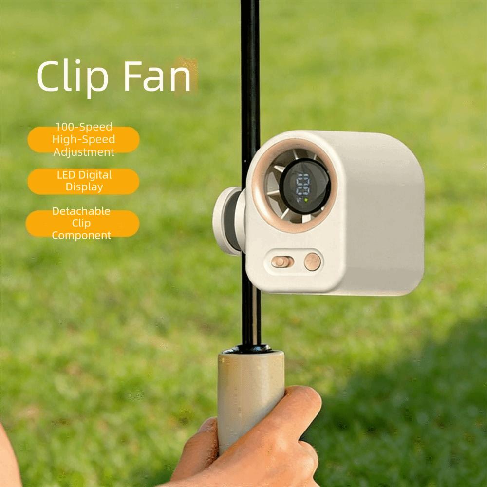 Adjustable Airflow Clip-on Waist Fan Compact Lightweight Multifunctional Fan  Daily Use