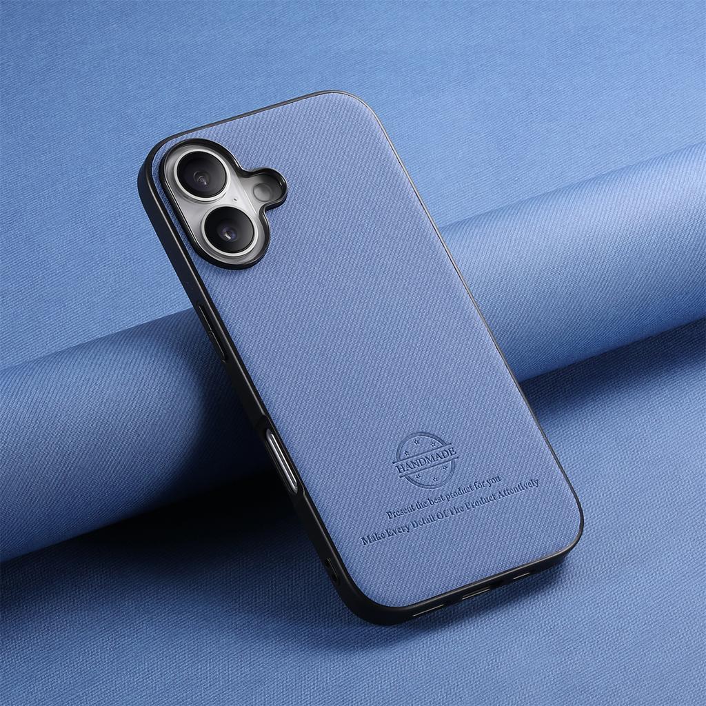 Applicable To IPhone16 Pro Mobile Phone Case All-inclusive Oblique Cloth Pattern Anti-drop Simple Apple 15 Pro Max Protective Case