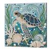 Ocean Theme DIY Pearl Diamond Painting Art Kit, Turtle Jellyfish Marine Animal Pearl Beads Art Craft Set, for Adults & Beginners