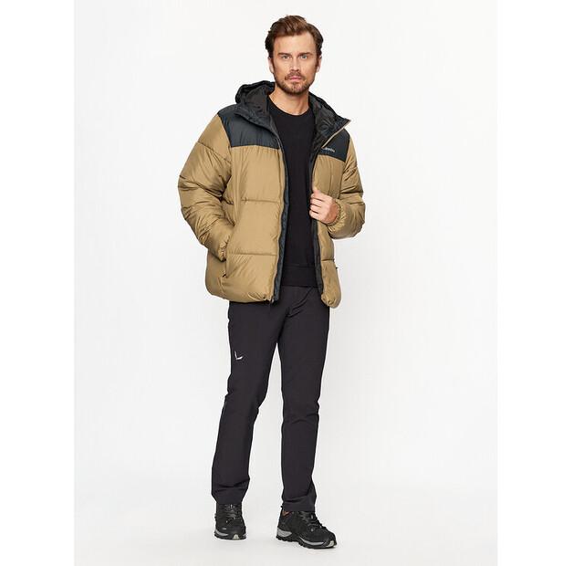 Куртка Columbia Puffect™ с капюшоном, коричневая, стандартного кроя