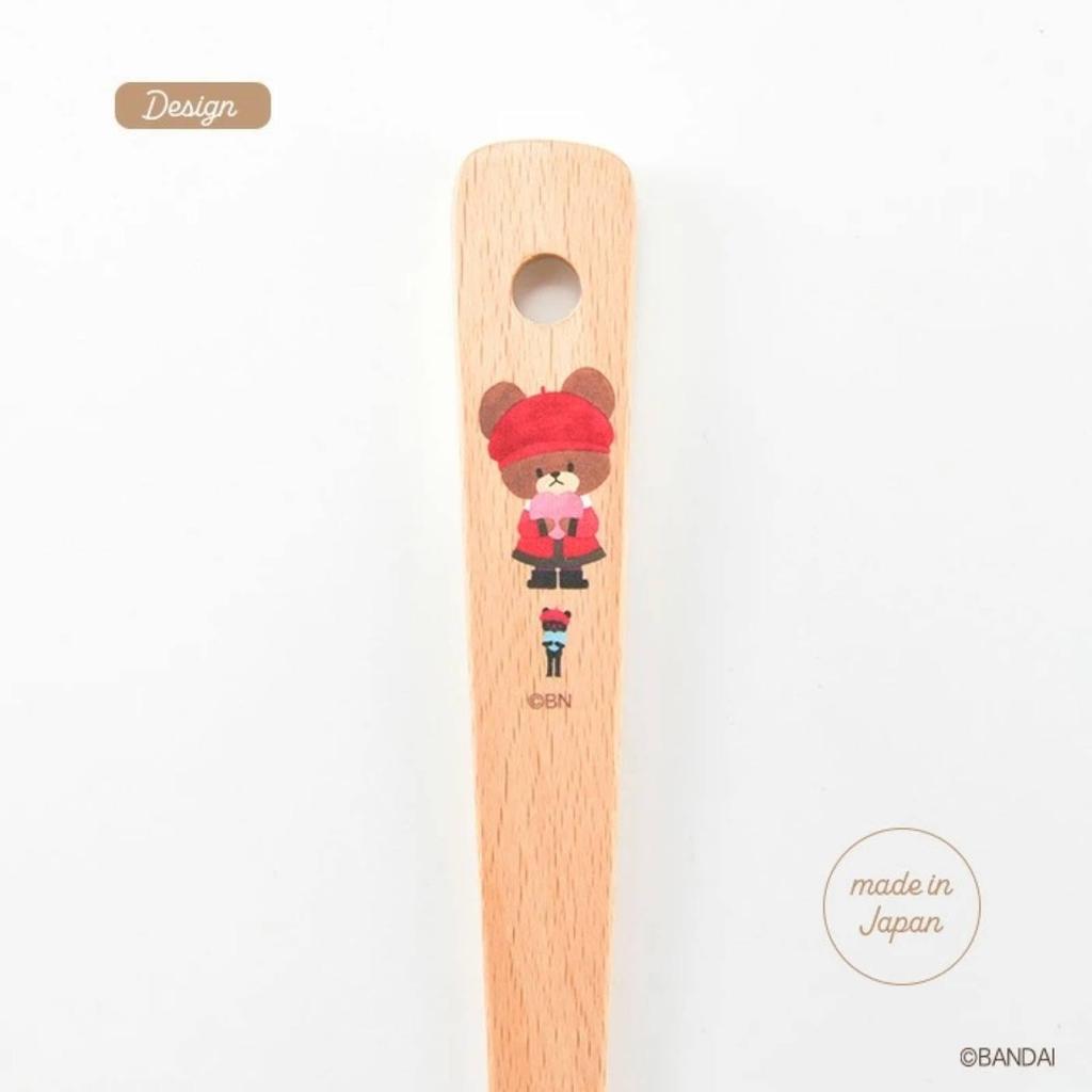 Yaxell The School Wooden Heart Spatula Chocolate Bears' Jackie's