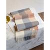 100% Wool Knitted Scarf Unisex Winter Warm Accessory Classic Plaid Long Neck Wrap Men Women