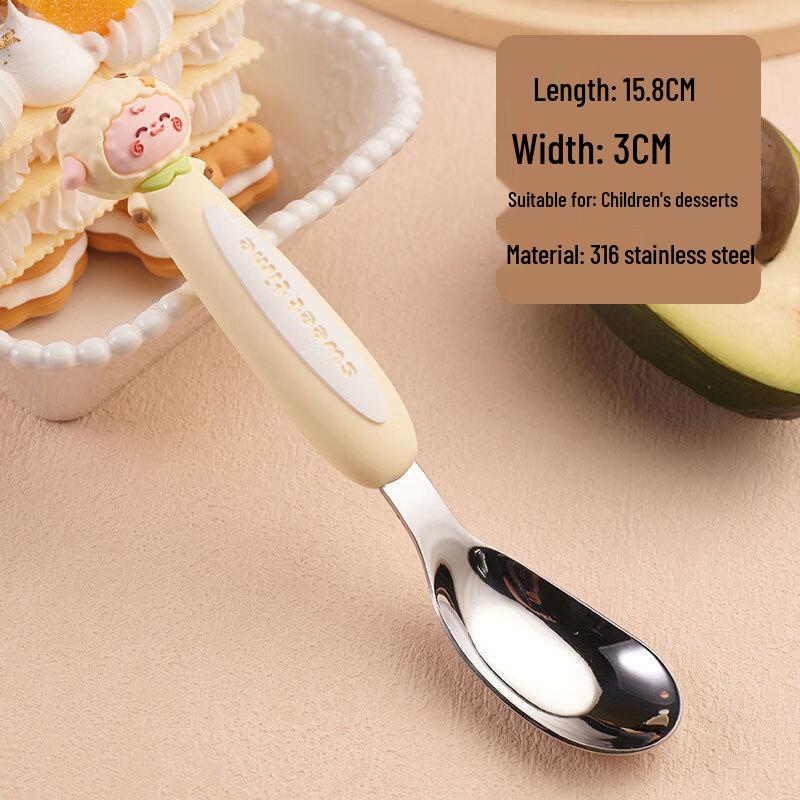 

Abay Cartoon Little Sheep Kids Feeding Spoons