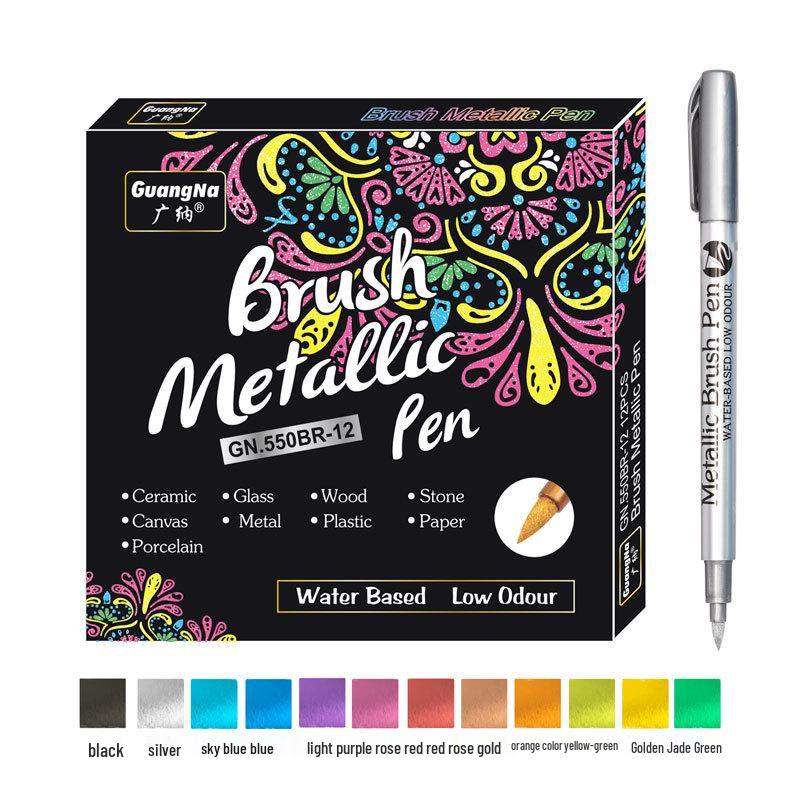 Guan Na 550 Metalické Voděodolné DIY Řemeslné a Doodle Pero na Karty