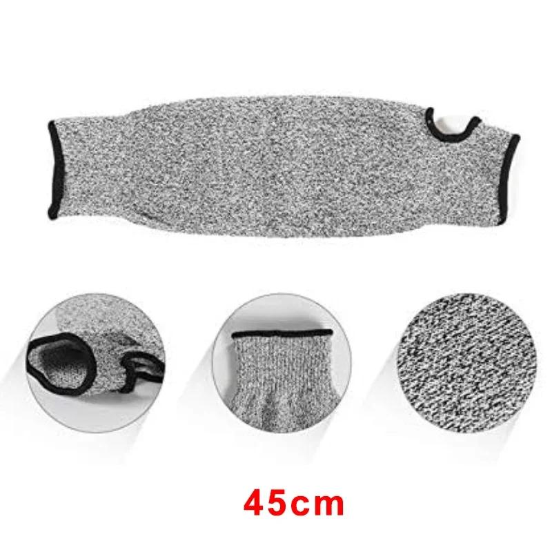 Breathable Cut Level 5 Arm Sleeves HPPE Fiber Anti-Puncture Bracers Heat Resistant for Construction Protective Gear Set