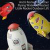 Space Rocket Sprinkler Children's Rotating Flying Water Toy Outdoor Water Pressure Lift Off Sprinkler
