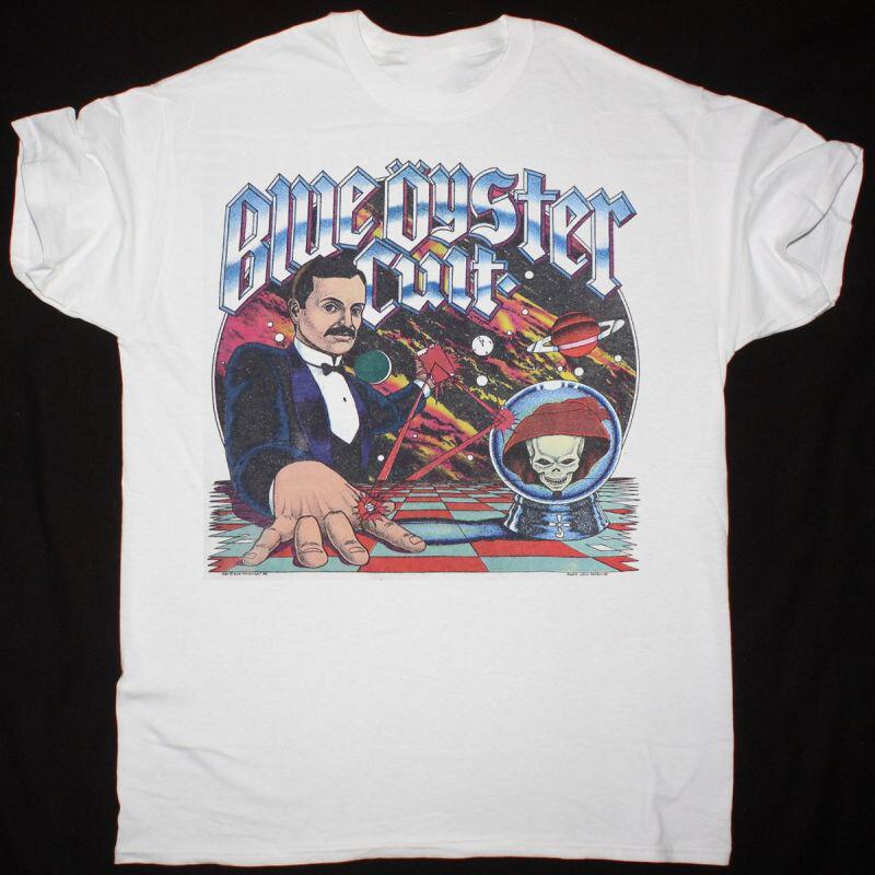 

BLUE ÖYSTER CULT TOUR 1981 Cotton White All Size Unisex White Shirt BL135 4XL