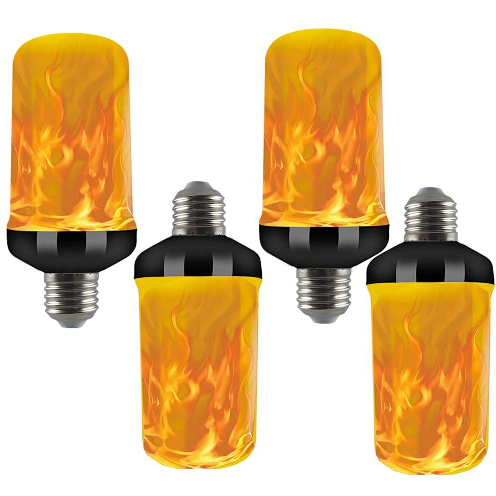

LED Flame Light Bulbs, 3W, E26 Base, 1500K, Flame Effect, Four Modes, Flickering Flame Candle Bulbs, Flame Lamps, Warm Light, Atmosphere, Decorative