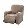 Husa elastică pentru canapea cu fante - Culoare Vulpe Argintie, Material Catifea - Colecția Chewy