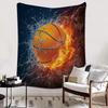 Flannel Fleece Bed Blankets Lightweight Cozy Throw Blanket for Couch Sofa Bedroom Adults KidsFire Basketball Twin Size 40"x50"