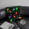 Christmas Lights Pillow Case Plush Fabric Soft Pillowcase Double Sided Print Cushion Cover Household Gifts