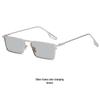 Trendy Women's Polarized Metal Sunglasses (Model 3036) with Color-Changing Frames, Prescription Lenses Compatible