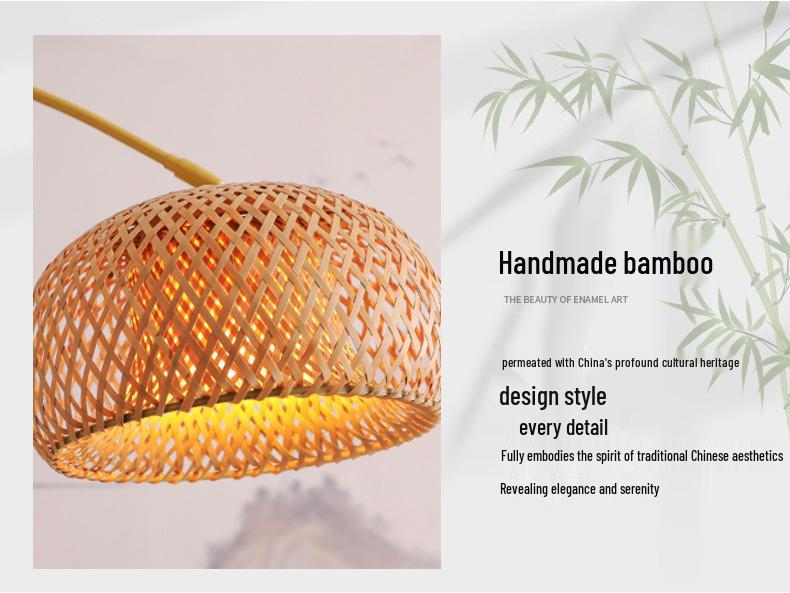 Wabi-Sabi Retro Zen Floor Lamp for Living Room, Study, or Bedroom