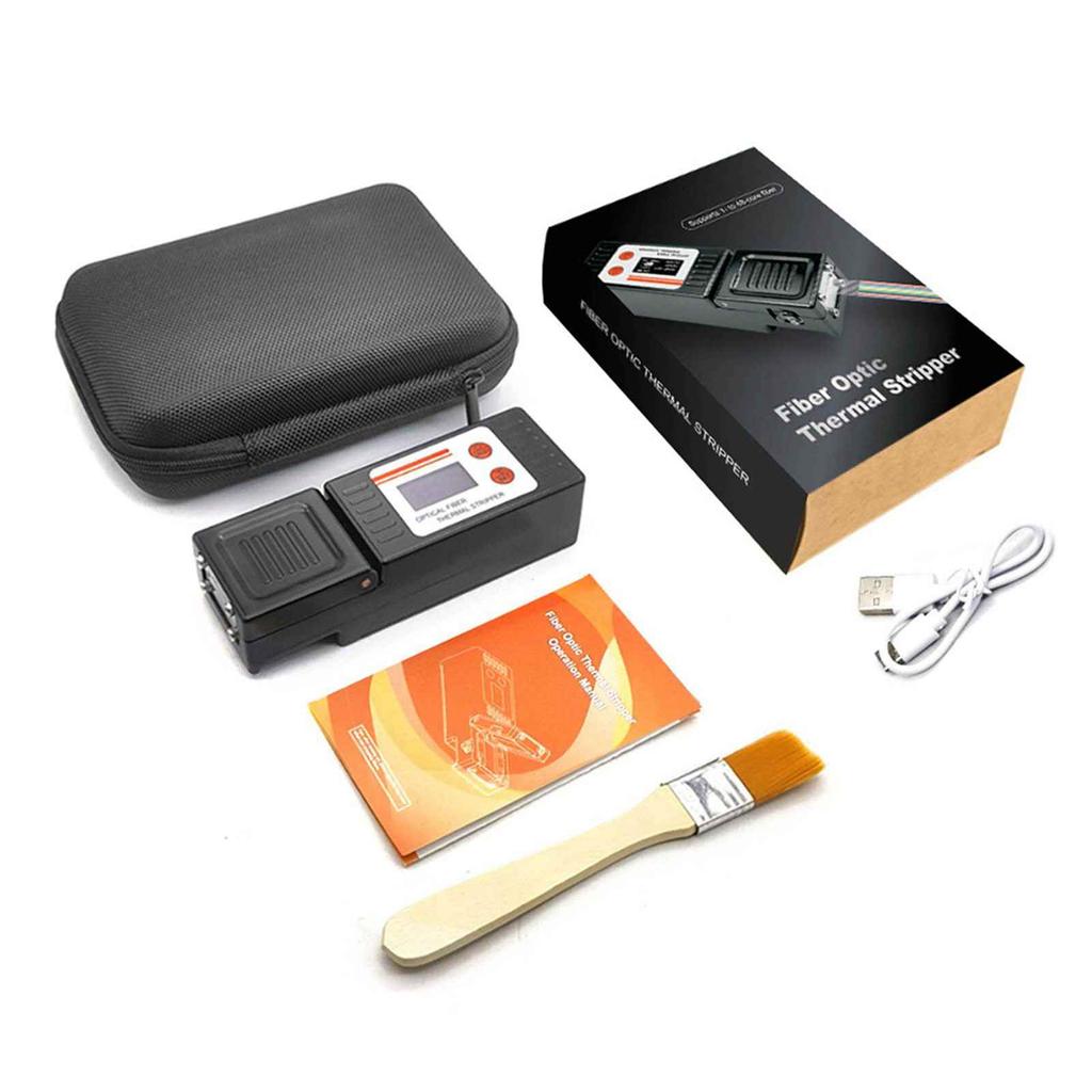 Fiber Optic Thermal Stripper Adjustable Temperature Automatic Optical Fiber Stripping Tool for Bundle Bare Ribbon