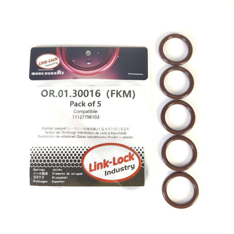 Link-LOCKOR.5PCS FKM Viton 01.30016 Engine Intake Pipe O-Ring 11127798103 for BMW E60 M57