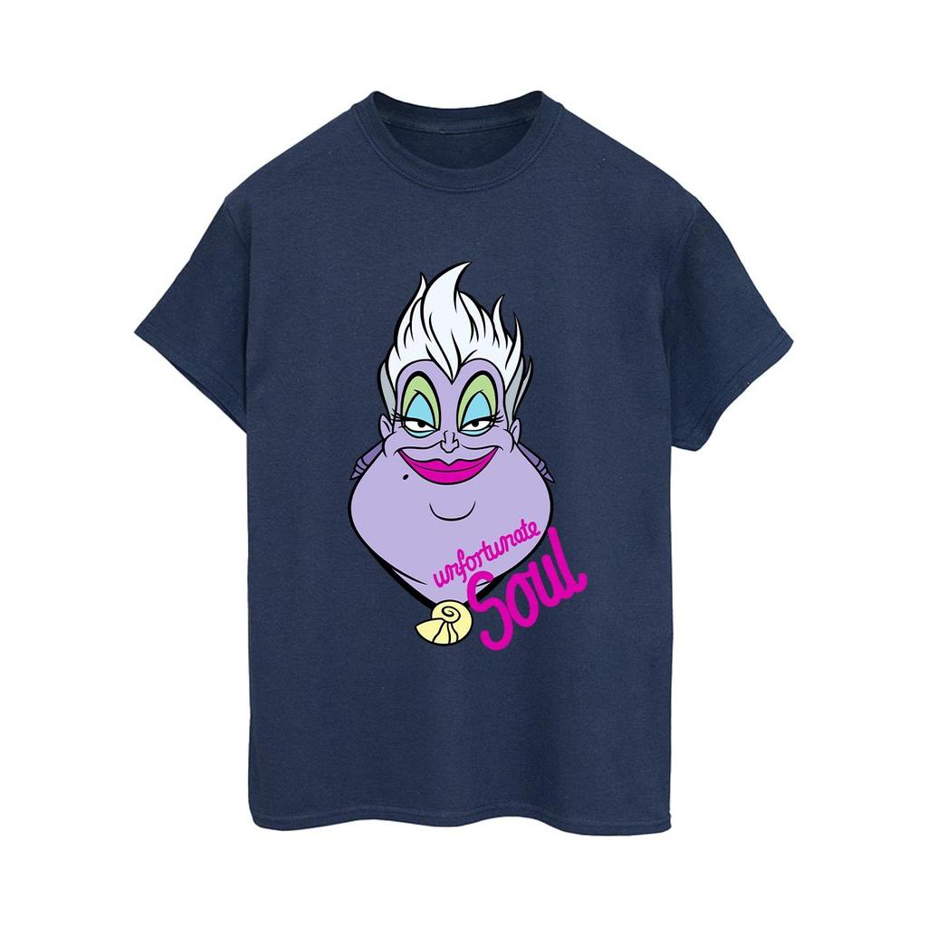 Disney Womens/Ladies Villains Ursula Unfortunate Soul Cotton Boyfriend T-Shirt