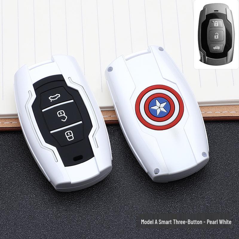 BYD Marvel Car Key Pouch - Fashionable Buckle Remote Shell & Personalized Decor