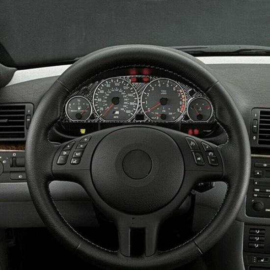 1X Carbon Fiber Auto trument Panel decal Navigation For BMW E46 M3 1998-2005