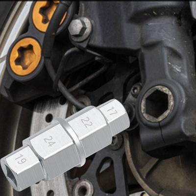 Hex Axle Tool Spindle Socket Driver Accessories 17/19/22/24mm Removal for Motorcycle Repair