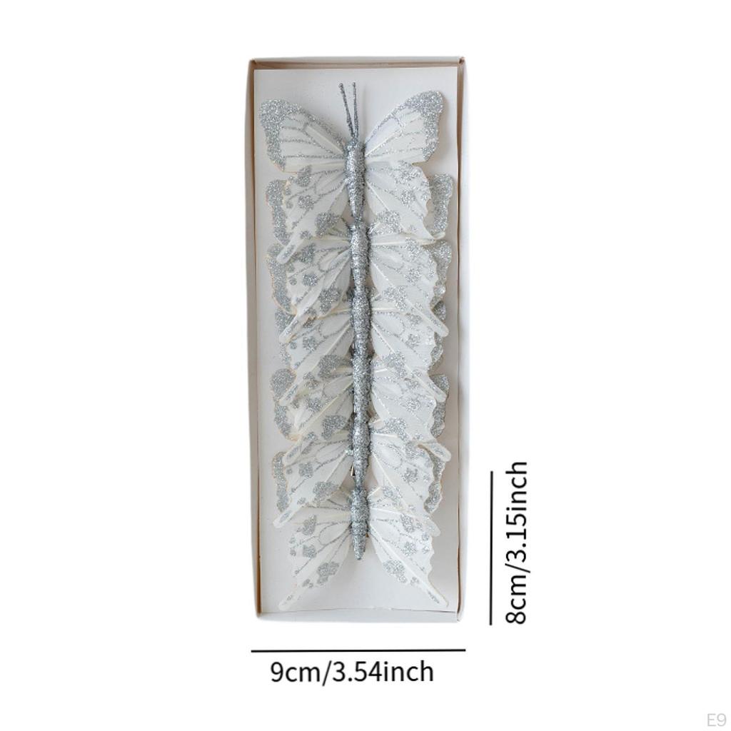 Butterfly Christmas Tree Decoration, Hanging for Living Room with Clip, Ornament