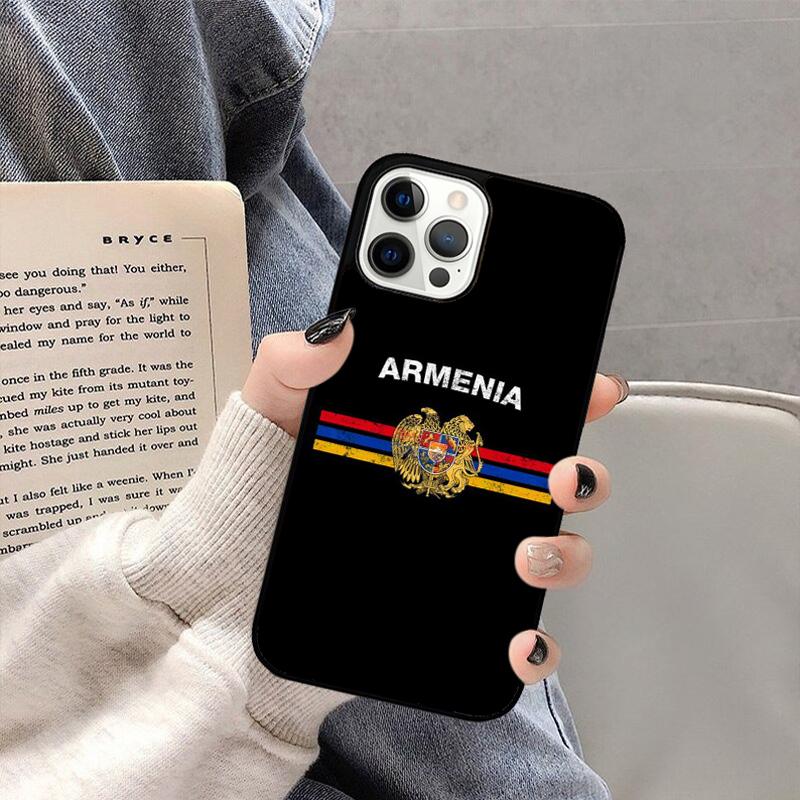 Armenien Armenische Flagge Handyhülle Für iPhone 17 Air 16 15 14 plus 11 12 13 Pro Max Hülle Abdeckung Schale