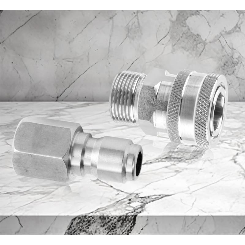 Pressure Washer Quick Connect Parts, NPT Water Sprayer Guns Hose Adapters Attachments for Outdoor Rustproof Garden Tool