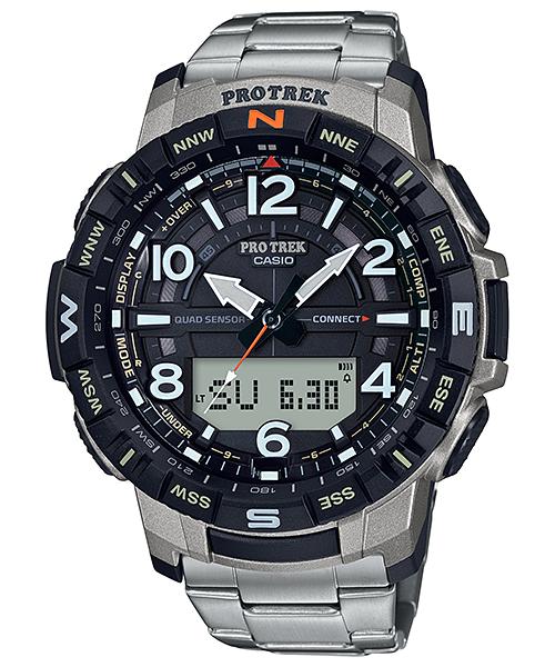 

Casio Men s Stainless Steel 100M Water Resistant Digital Quartz Watch PRT-B50T-7 белый