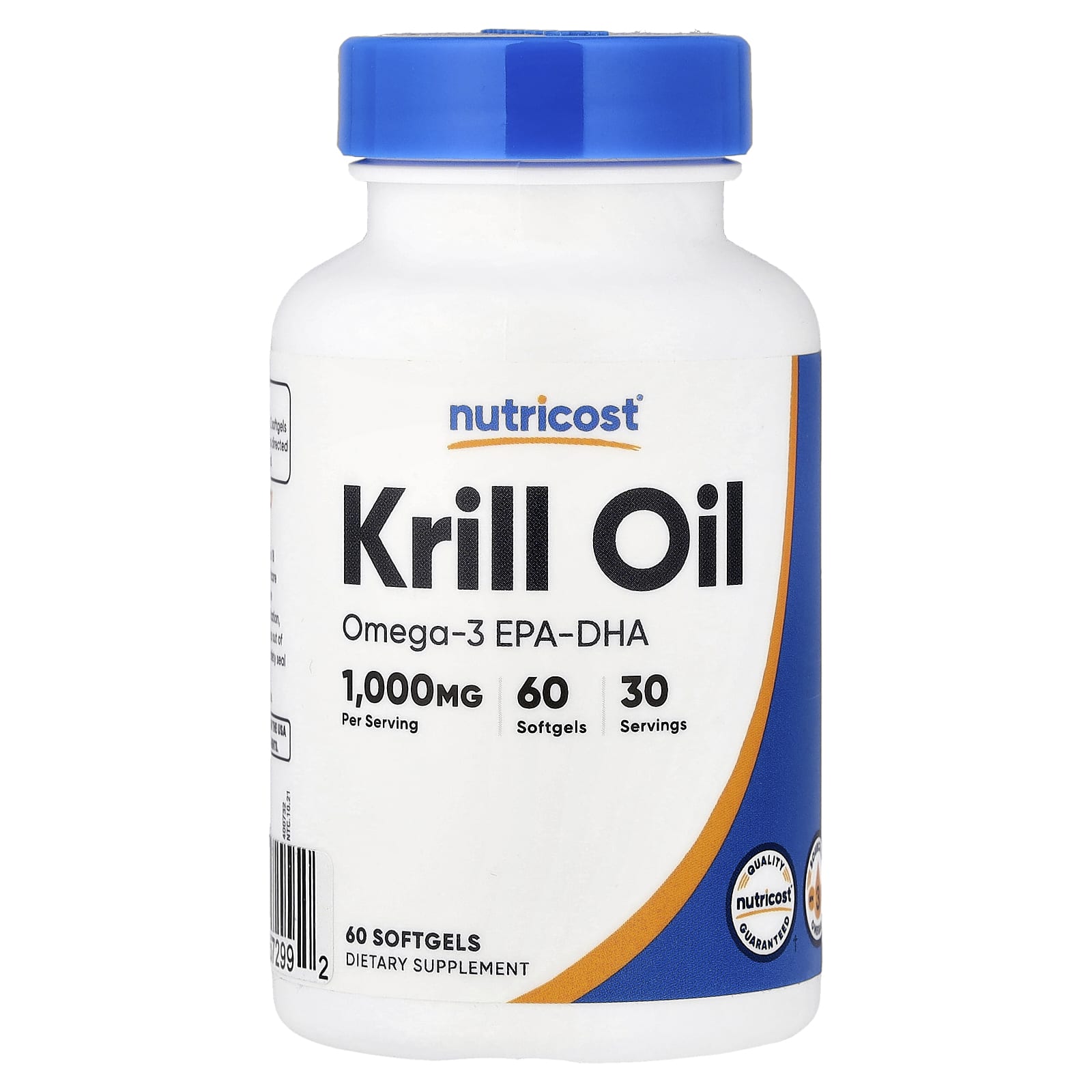 

Nutricost, Krill Oil, 60 Softgels (500mg per softgel)
