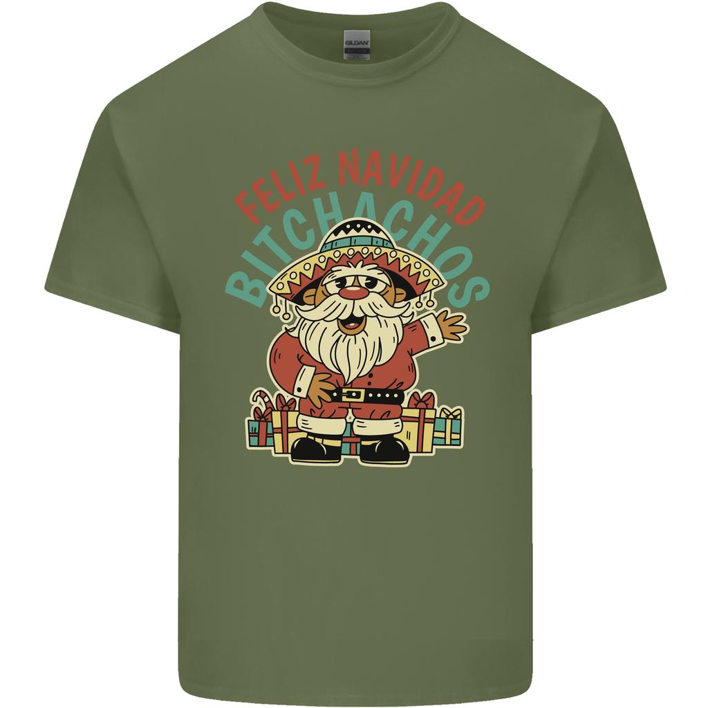 Feliz Navidad Spanish Mexican Merry Christmas Unisexs Light Cotton TShirt