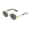 Cute Stylish Oval Sunglasses For Men And Women Thunderbolt Shape Designer Fashion Glasses Unisex Stylish Shades