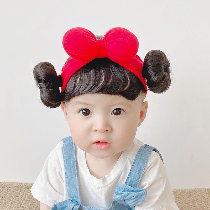 

Korean Fashion Baby Bow Headband - Newborn Girl Hair Accessory 0-2 years красный
