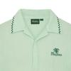 MALBON GOLF Summer Pleated Half-Open Collar T-Shirt Mint Green (Man)