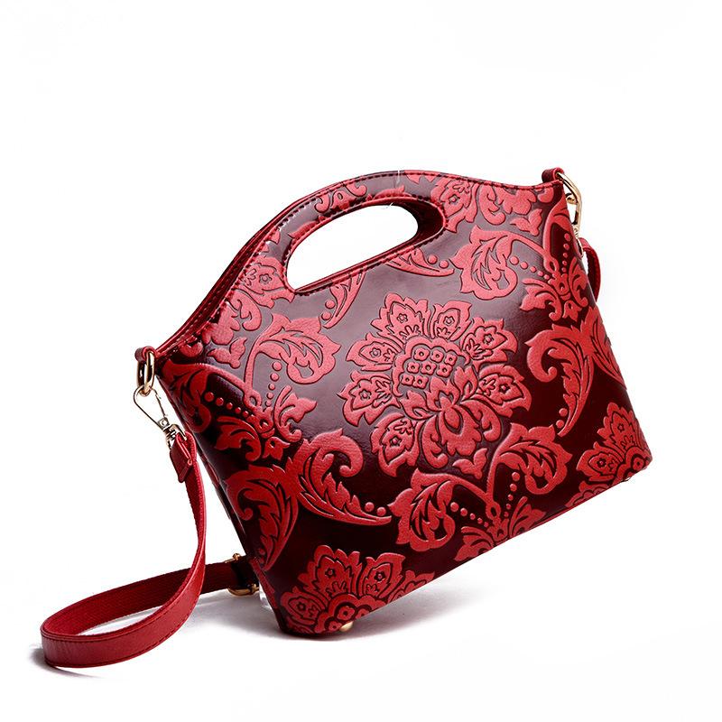 Bag women's 2025 new national tide ethnic style popular middle-aged mother handbag versatile atmospheric one-shoulder crossbody bag