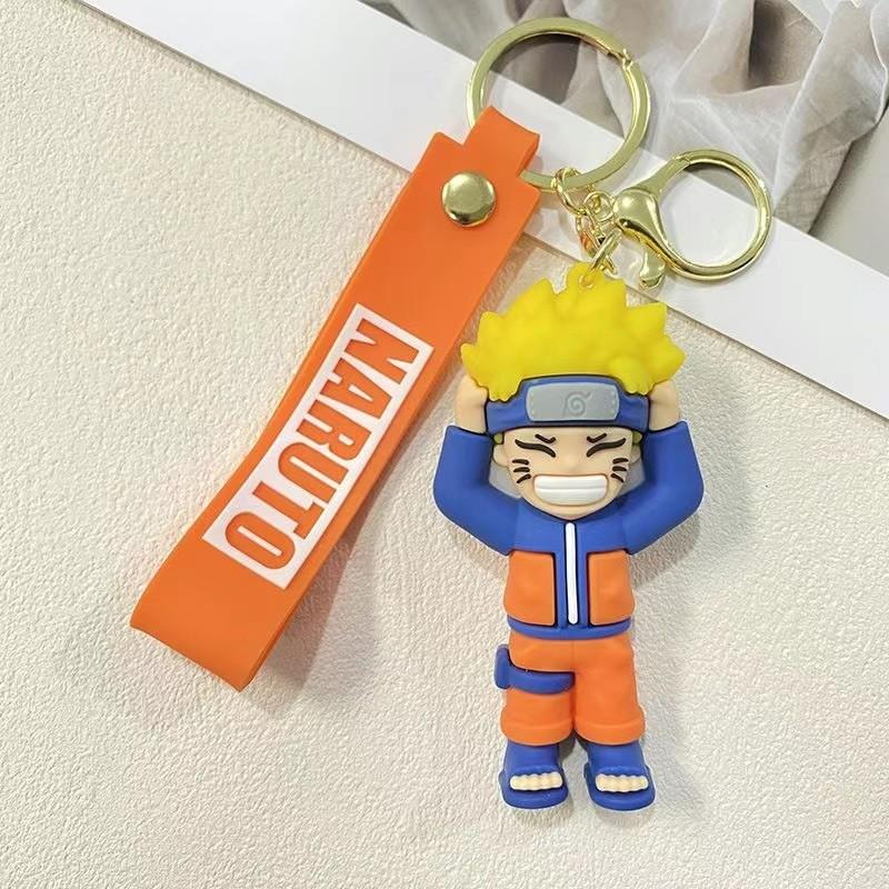 Genshin Impact And Naruto Silicone Keychain Figurine Collectible For Anime Fans
