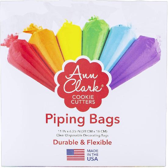 Ann Clark Cookie Cutters Piping Bags Disposable 11 Cookie and Cake Decorating Bags 48 Count