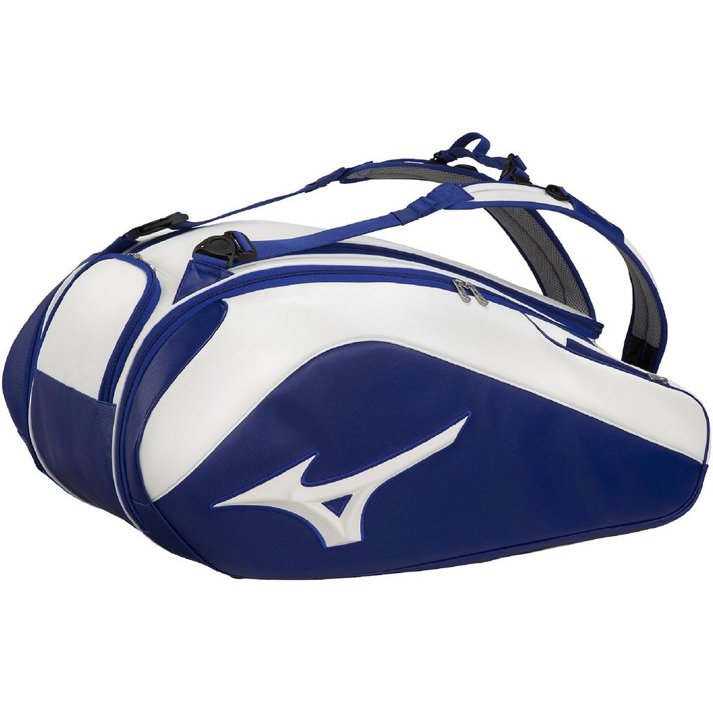 Mizuno Tennis Racket Bag TOUR09g 63GD3002 Blue X White (9 Pieces)