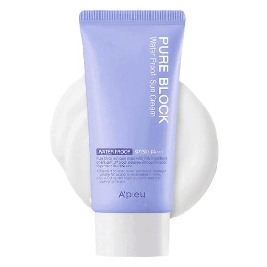 

[Apieu] Pure Block Natural Waterproof Солнцезащитный крем SPF 50+ PA+++ 50 мл