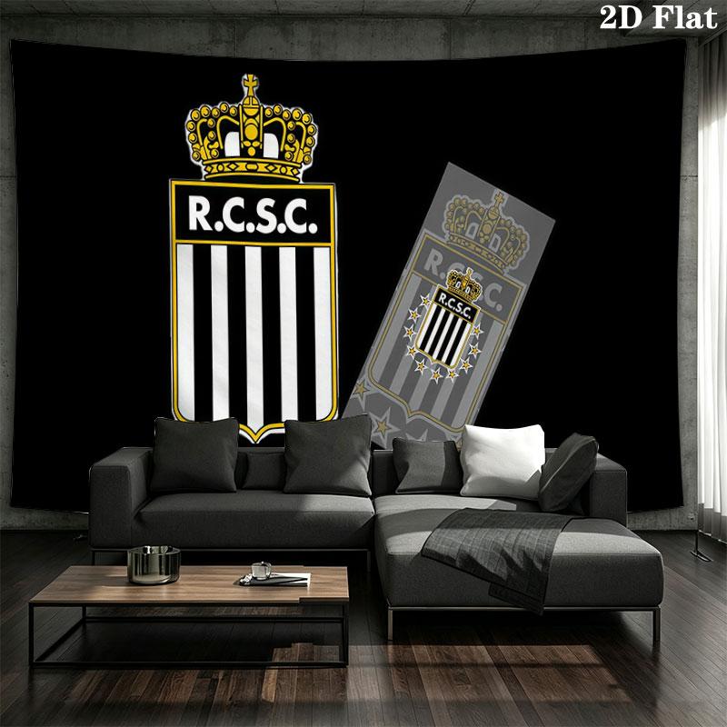 Sporting Charleroi Wall tapestry, aesthetic printed fabric blanket, suitable for bedroom, living room, and home decor.