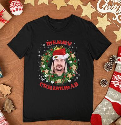 Kid Rock Signature Frohe Weihnachten Feiertagsshirt Schwarz Unisex Geschenk OM128 Unisex T-Shirt
