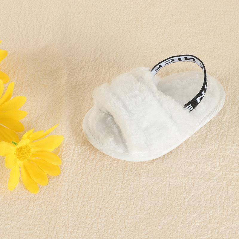 New Elastic Baby Sandals: Furry, Soft-Soled, Perfect for Spring/Summer Walking