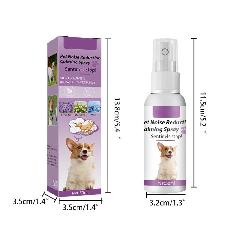 Hunde-Beruhigungs-Pheromon-Spray 50 ml für Tierarztbesuche und stressige Ereignisse