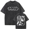MF DOOM Washed Black Graphic T Shirt Hip Hop Rap Streetwear Unisex Tee Shirt