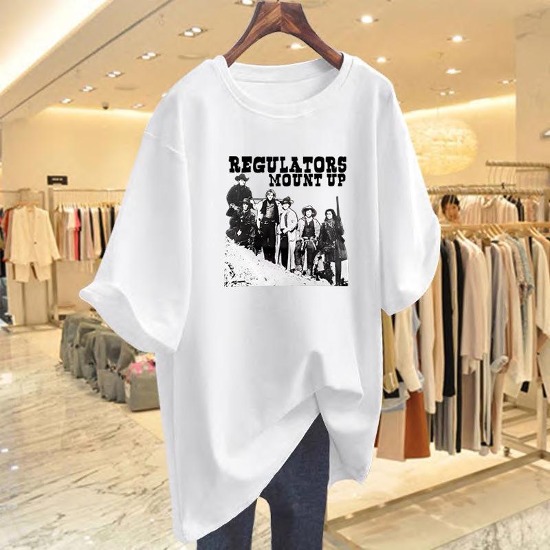 

Vintage American short-sleeved t-shirt women s 2025 new summer loose design sense BF style couple wear clothes ins tide S