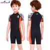 Children's Swimsuit Boys One-piece Short-sleeved Swimming Trunks Sun-proof Quick-drying Breathable Comfortable Snorkeling Surfing