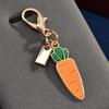 Exquisite High-End Fruit Vegetable Series Keychains For Women Bag Pendant Charm Car Keyring Jewelry Gift Decoration Accessories