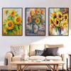 Van Gogh Sunflower Wall Art Poster Monet Abstract Vintage Mural Modern Home Decor Canvas Pictures Prints Living Room Decorate