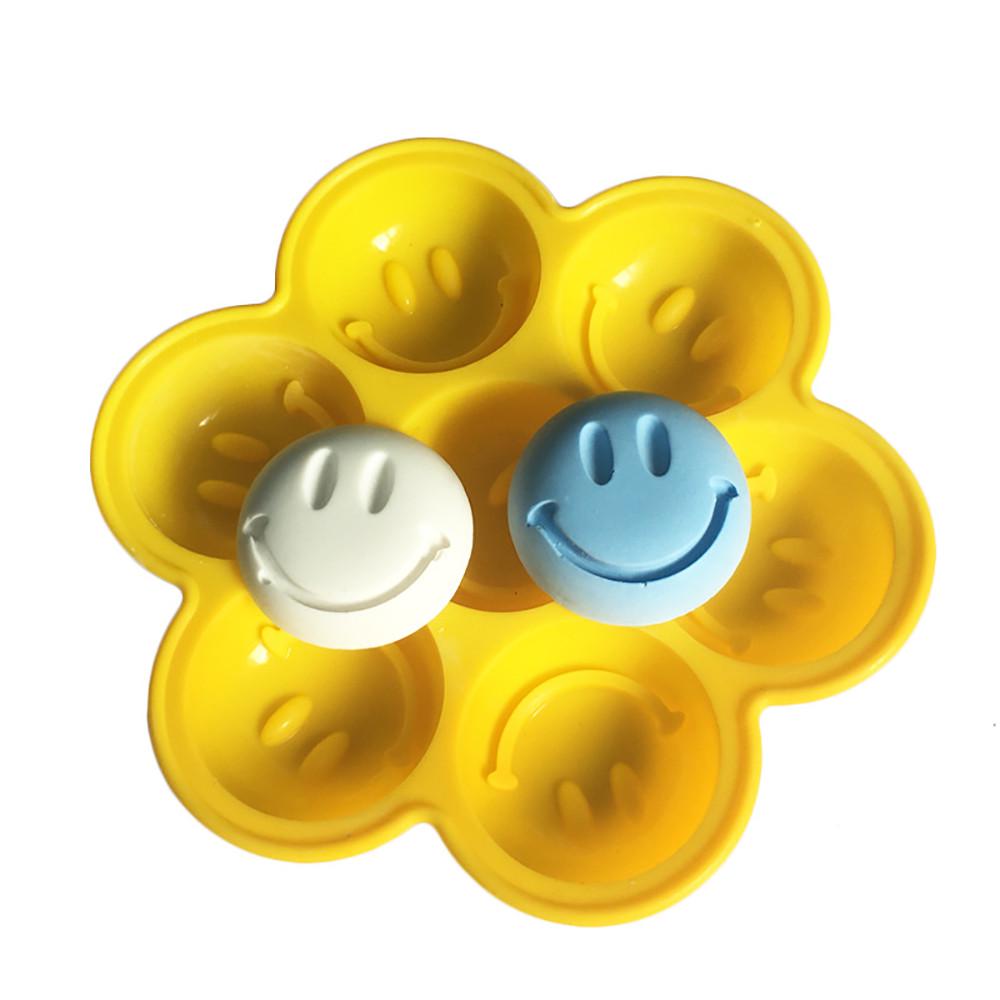Smiling 8 Face Expressions  Silicone Fondant Chocolate Mold